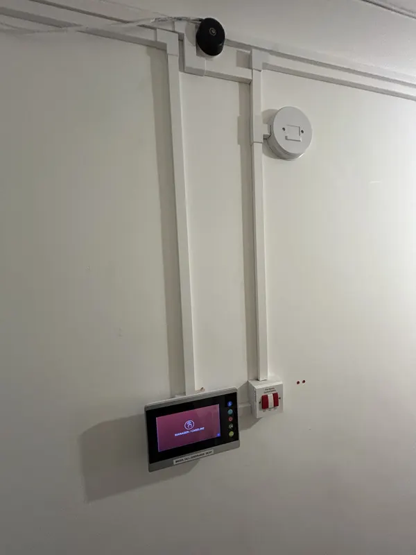Interlinked alarm, trunking and display