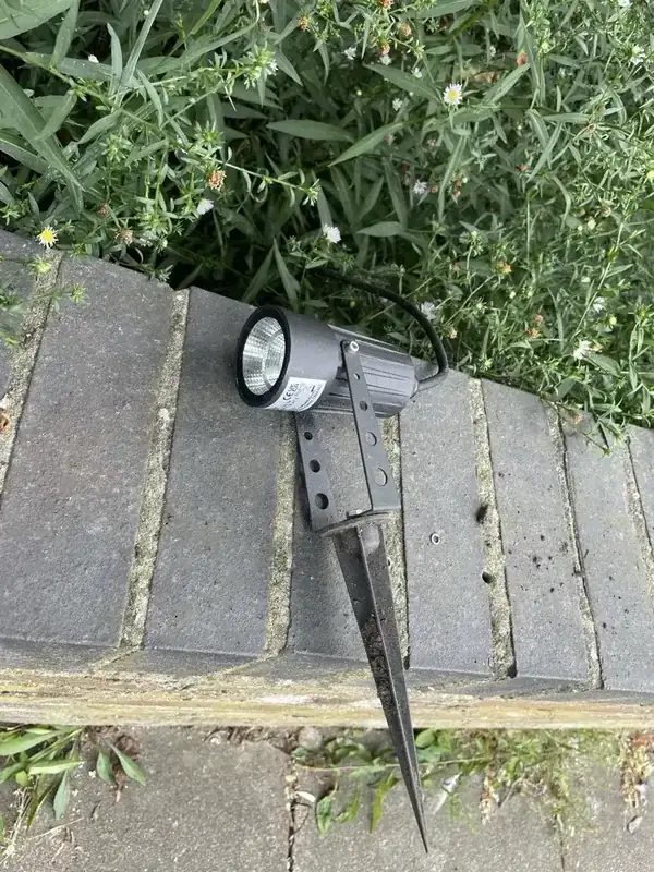 New garden spike light