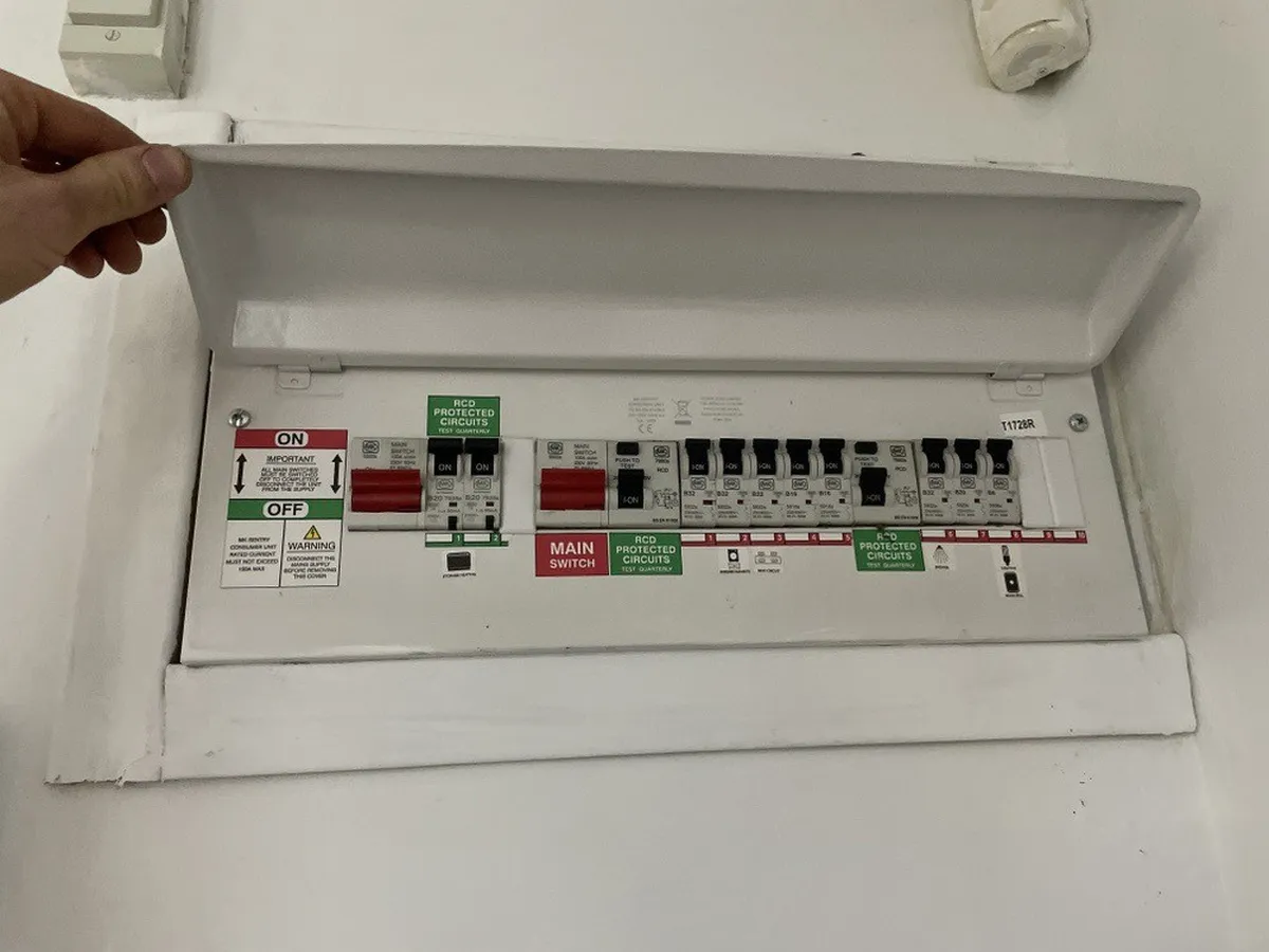 Consumer unit inspected and tested during the EICR