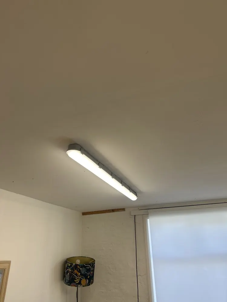 New LED batten in a meeting room