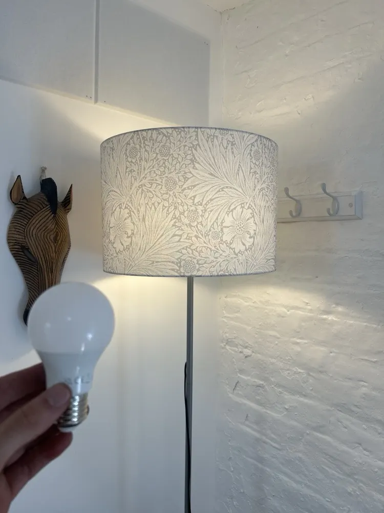Standing lamps converted to LED bulbs