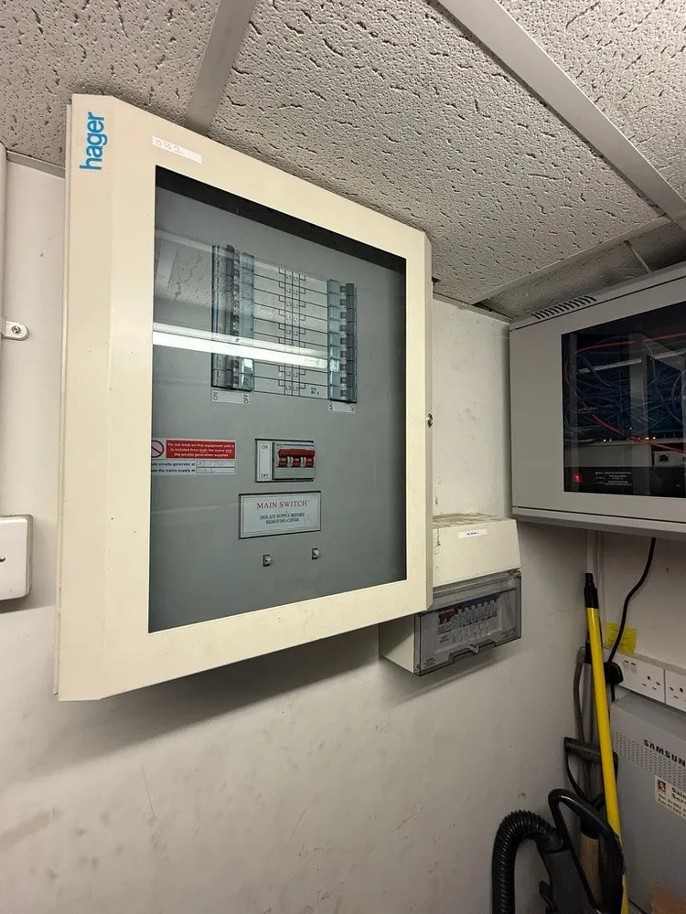 Main electrical distribution board in a business unit