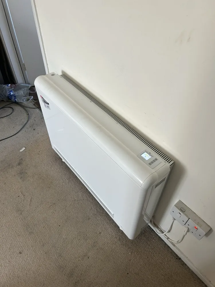New storage heater fitted in a retirement flat near High Wycombe