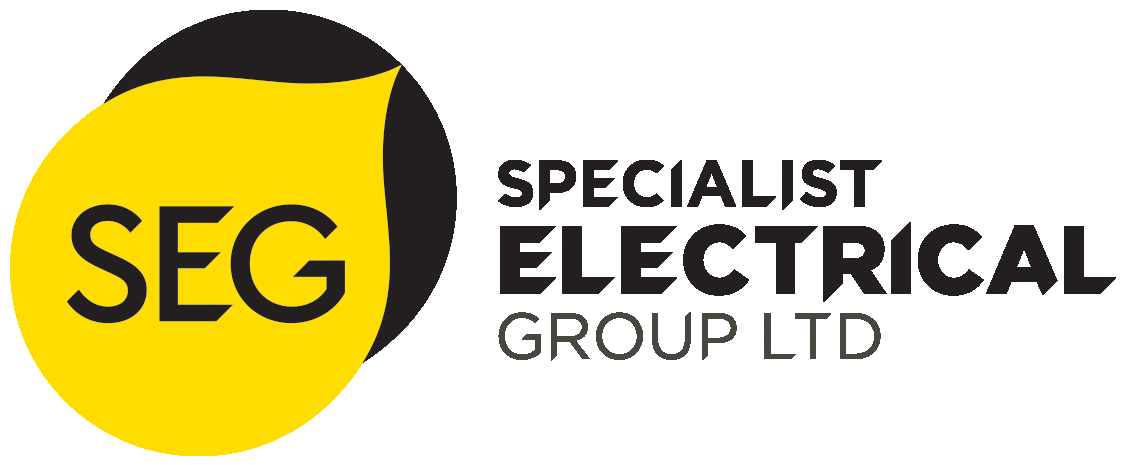 SEG logo, The Specialist Electrical Group Ltd, full colour